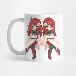 Nier twins pixel art Mug